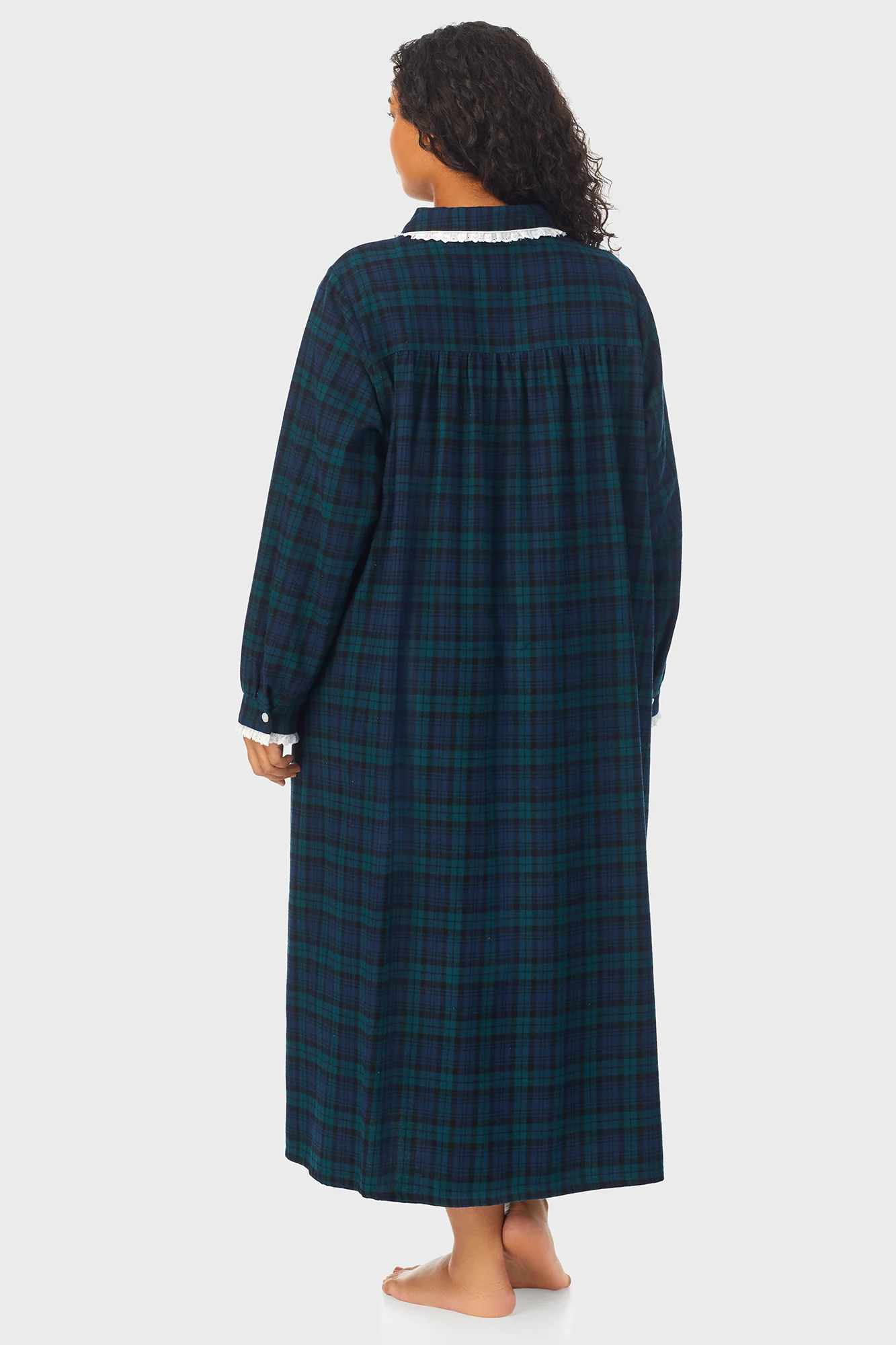Black Watch Peterpan Flannel Gown Plus - Image 7