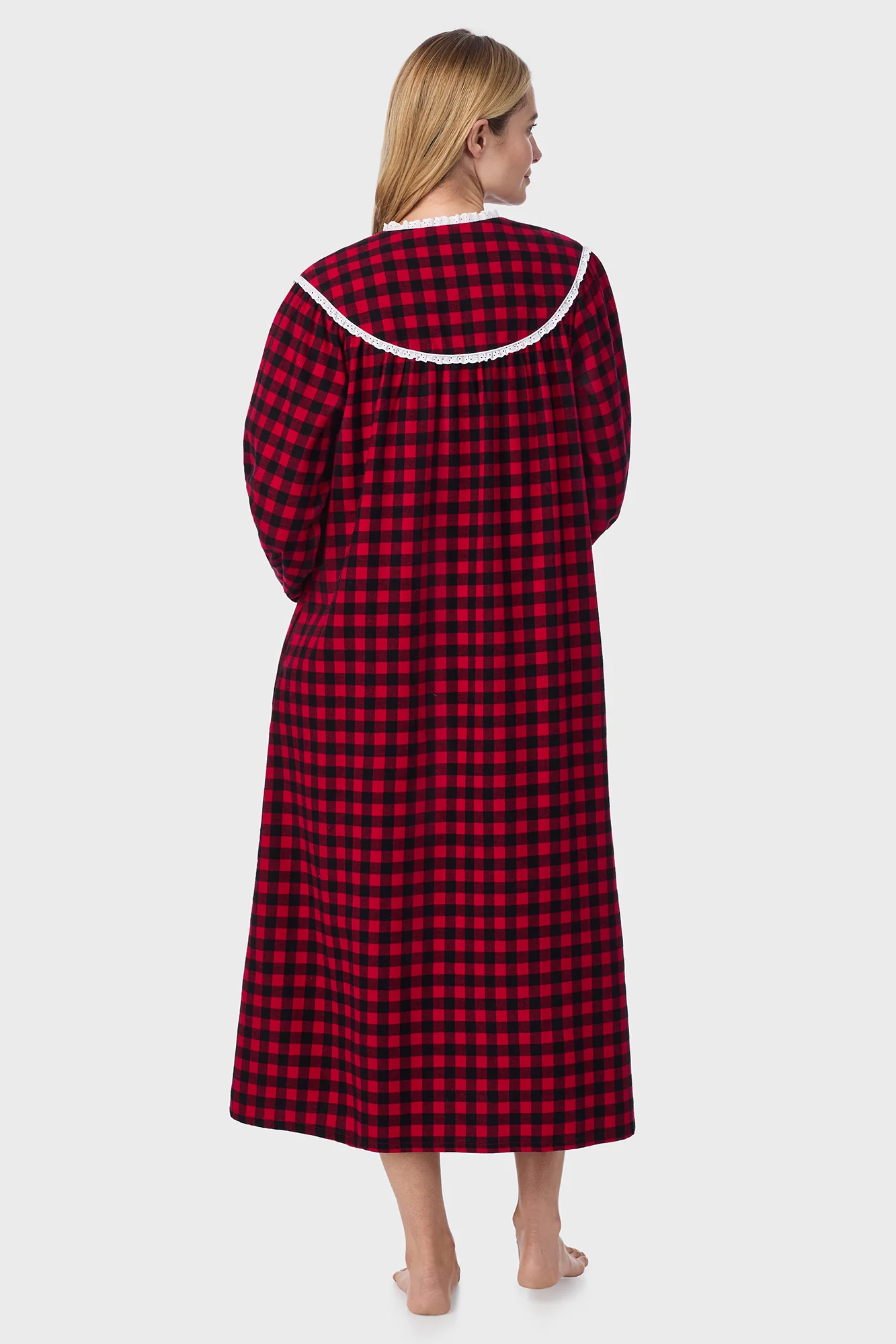 Buffalo Check Flannel Gown - Image 3