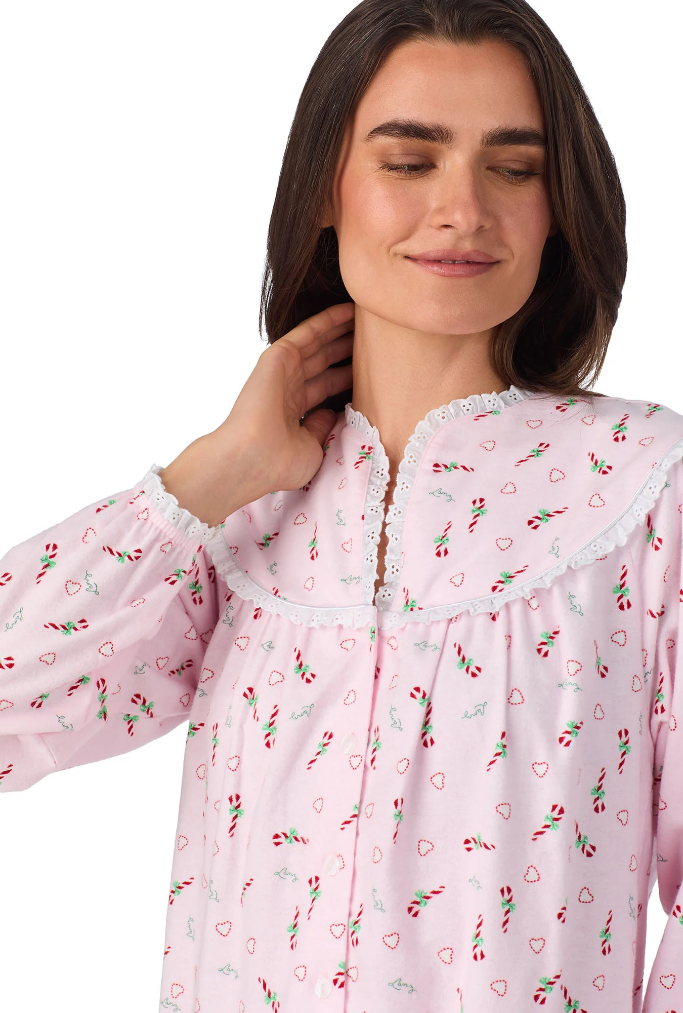 Candy Canes Flannel Gown - Image 3