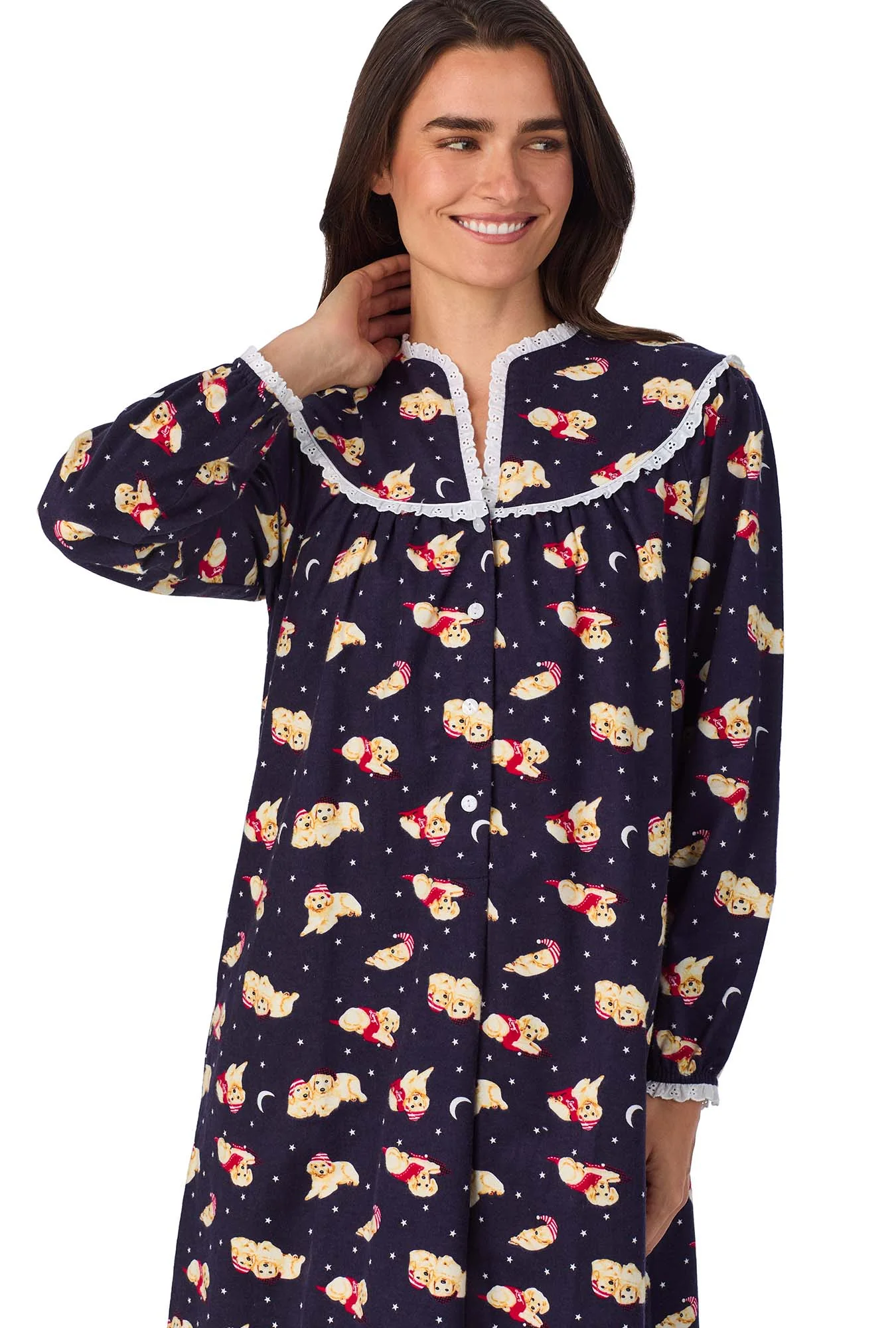 Cuddly Labs Flannel Gown - Image 3