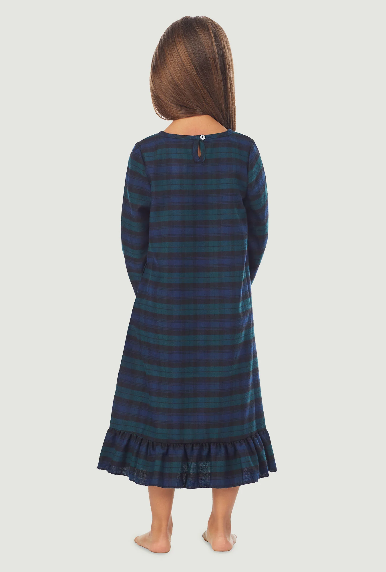 Toddler & Girls Black Watch Plaid Nightgown - Image 3