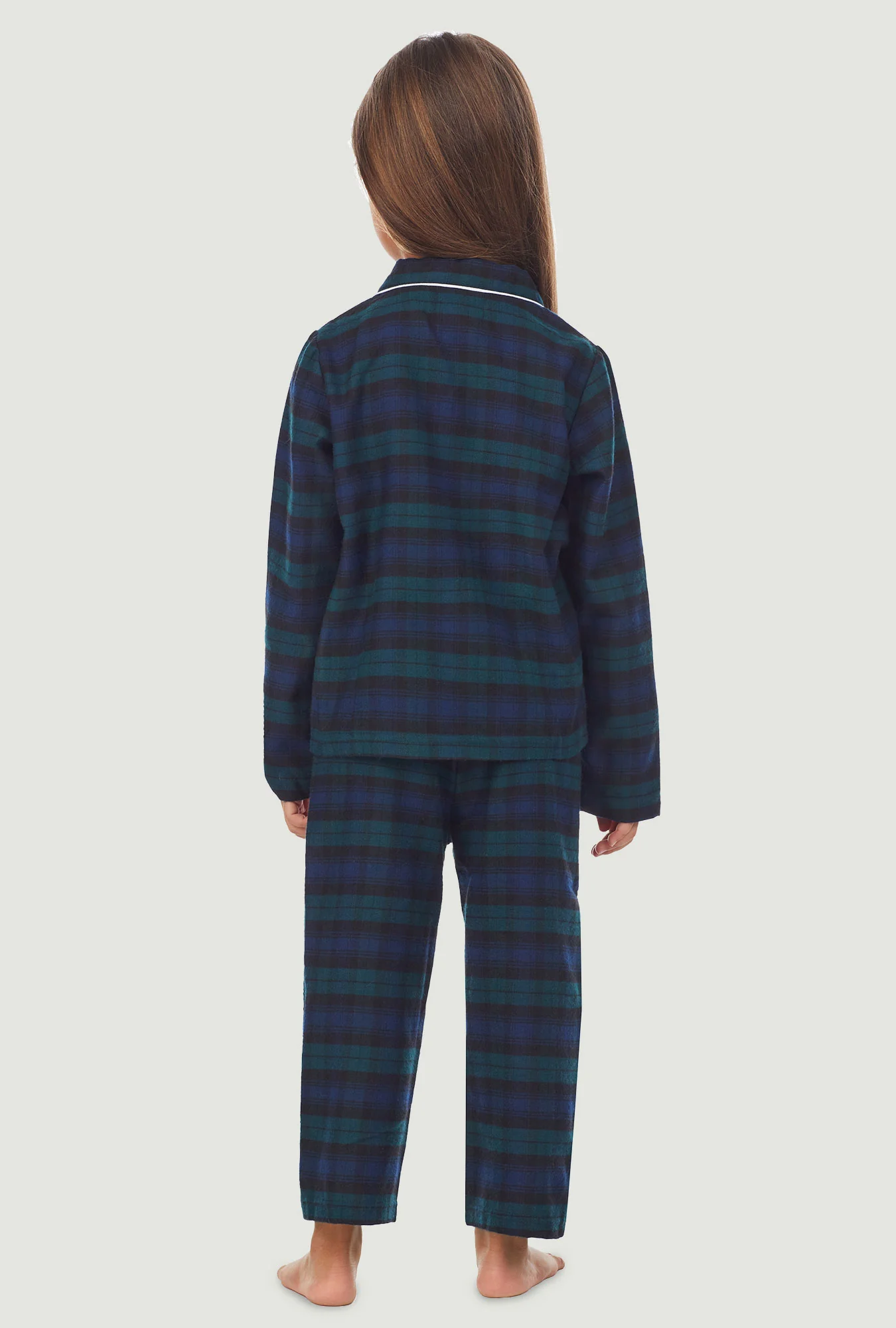 Unisex Toddler & Kids Black Watch Plaid Pajama Set - Image 6