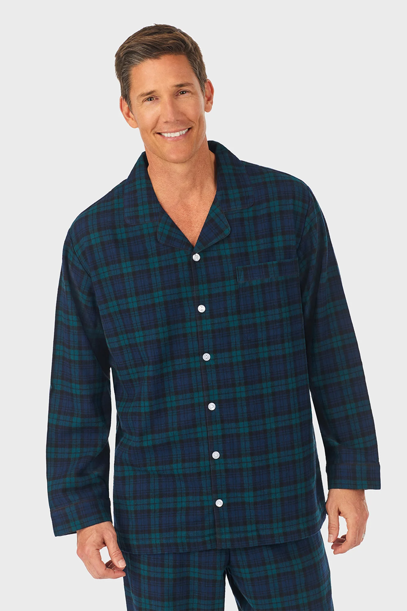 Men's Black Watch Flannel Pajama - Image 3