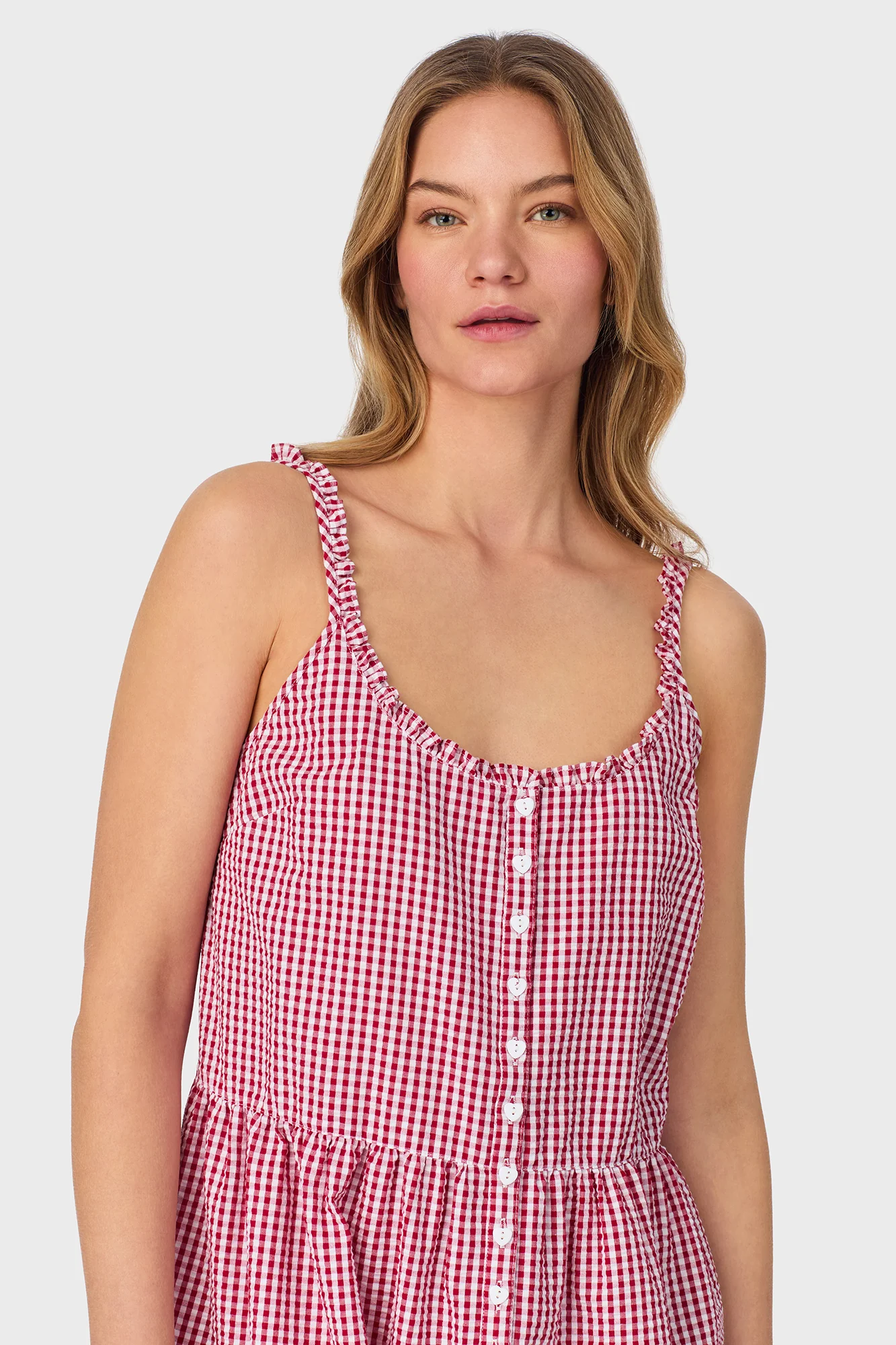 Picnic Plaid Seersucker Yarndye Check Sundress - Image 4