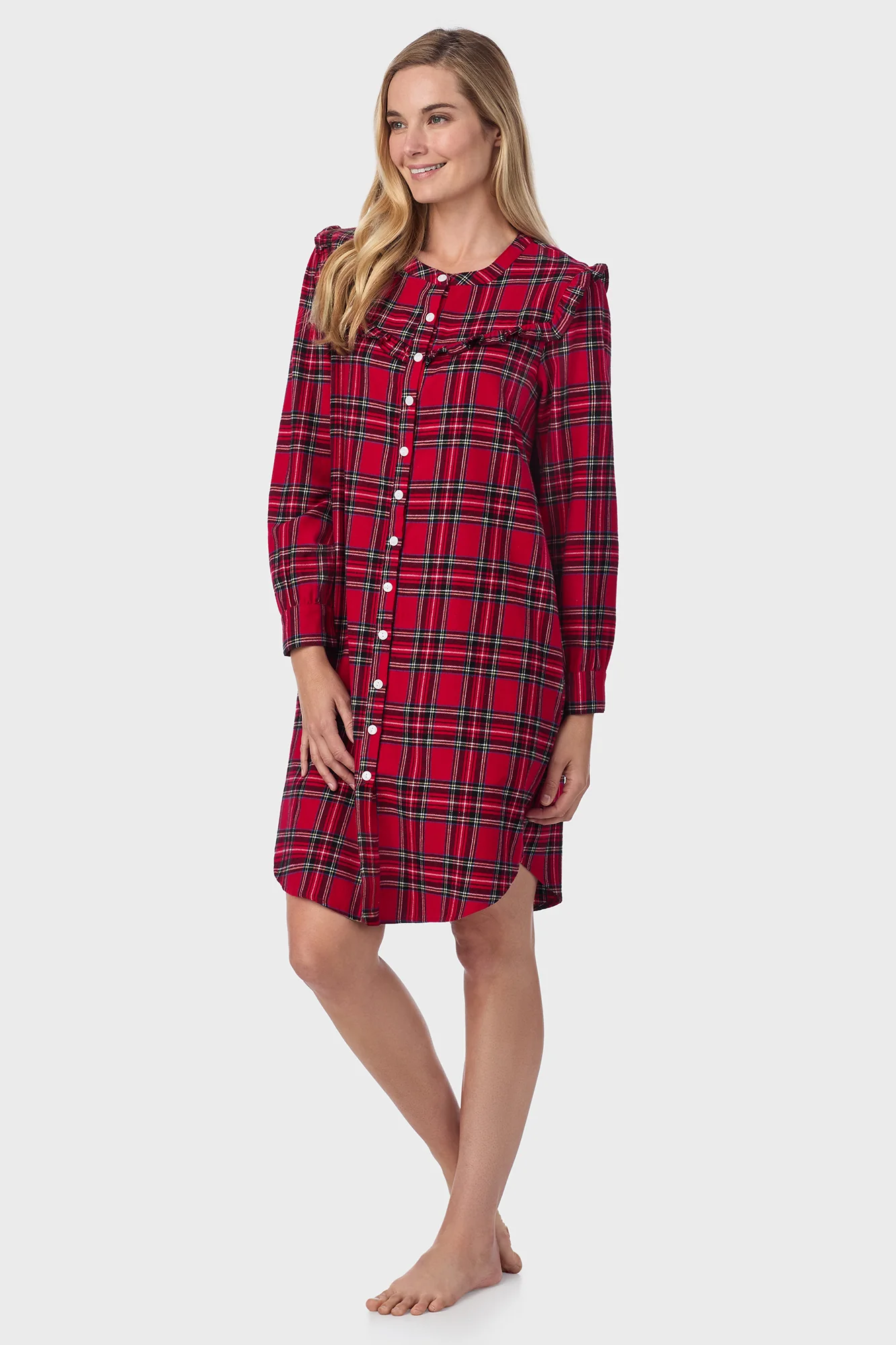 Red Tartan Womens Nightshirt - Image 3