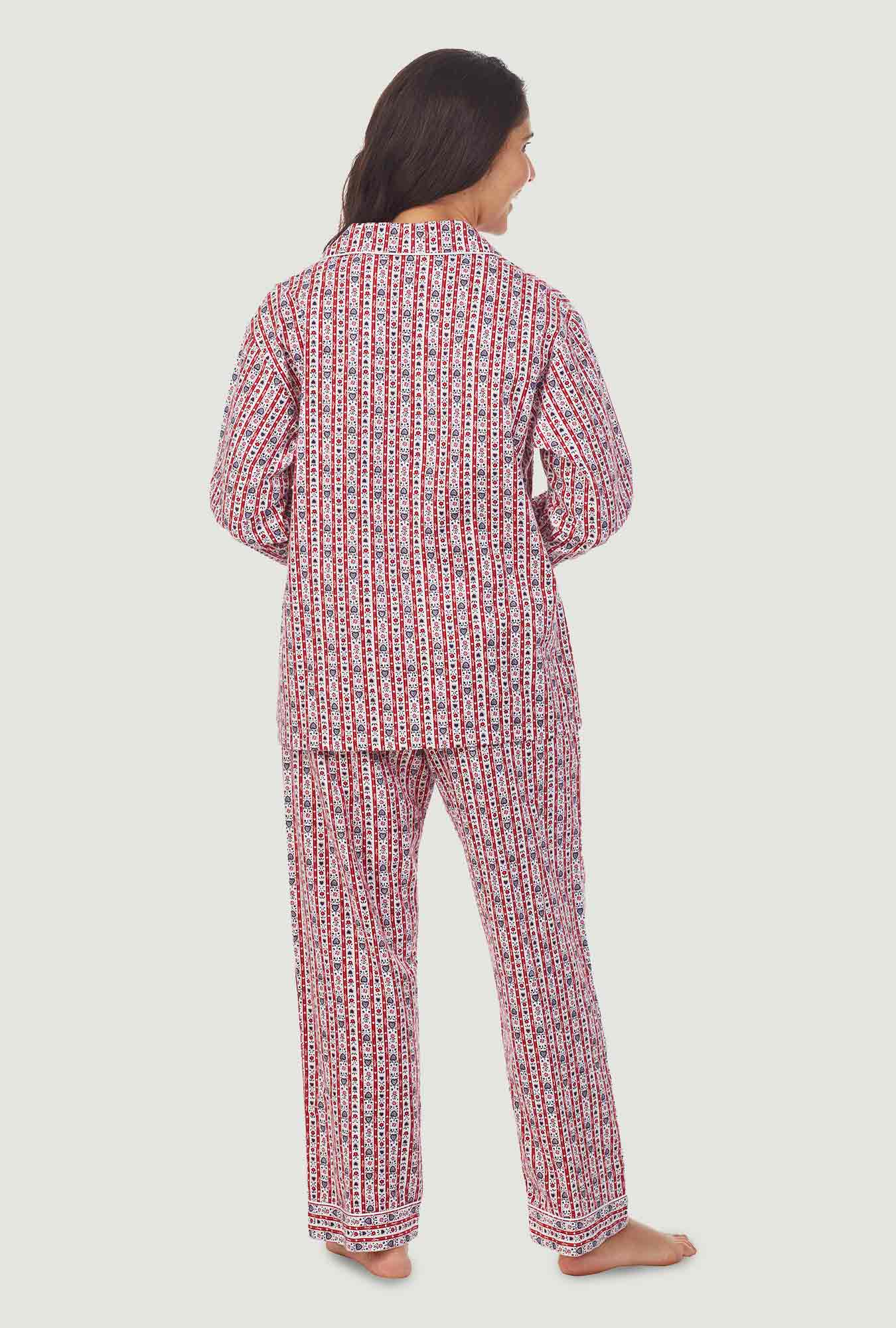 Red Tyrolean Women's Flannel Pajama - Image 3