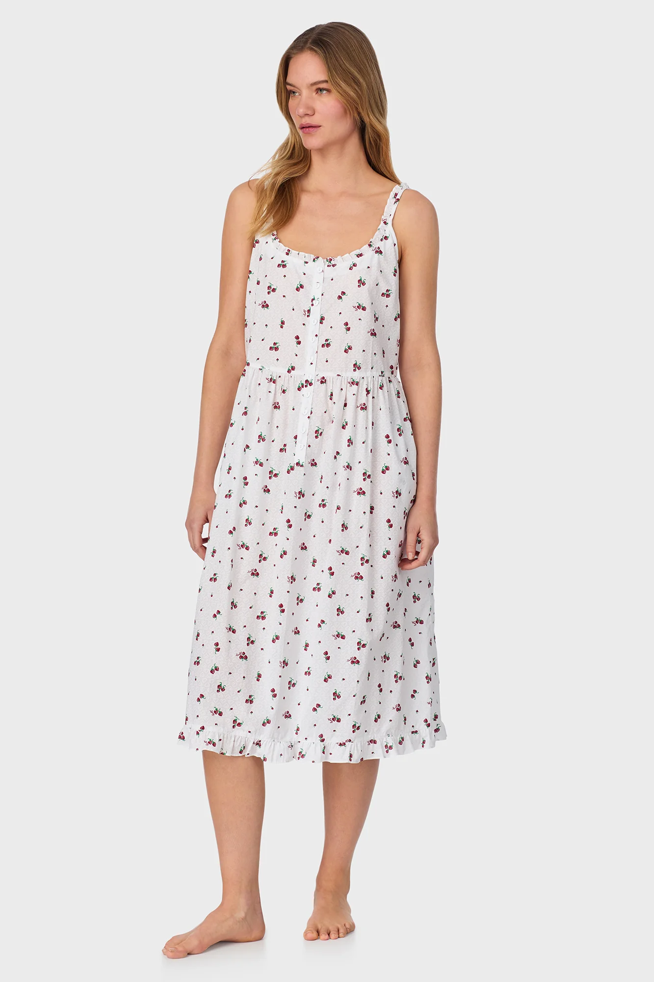 Strawberry Jubilee Cotton Lawn Sundress - Image 4